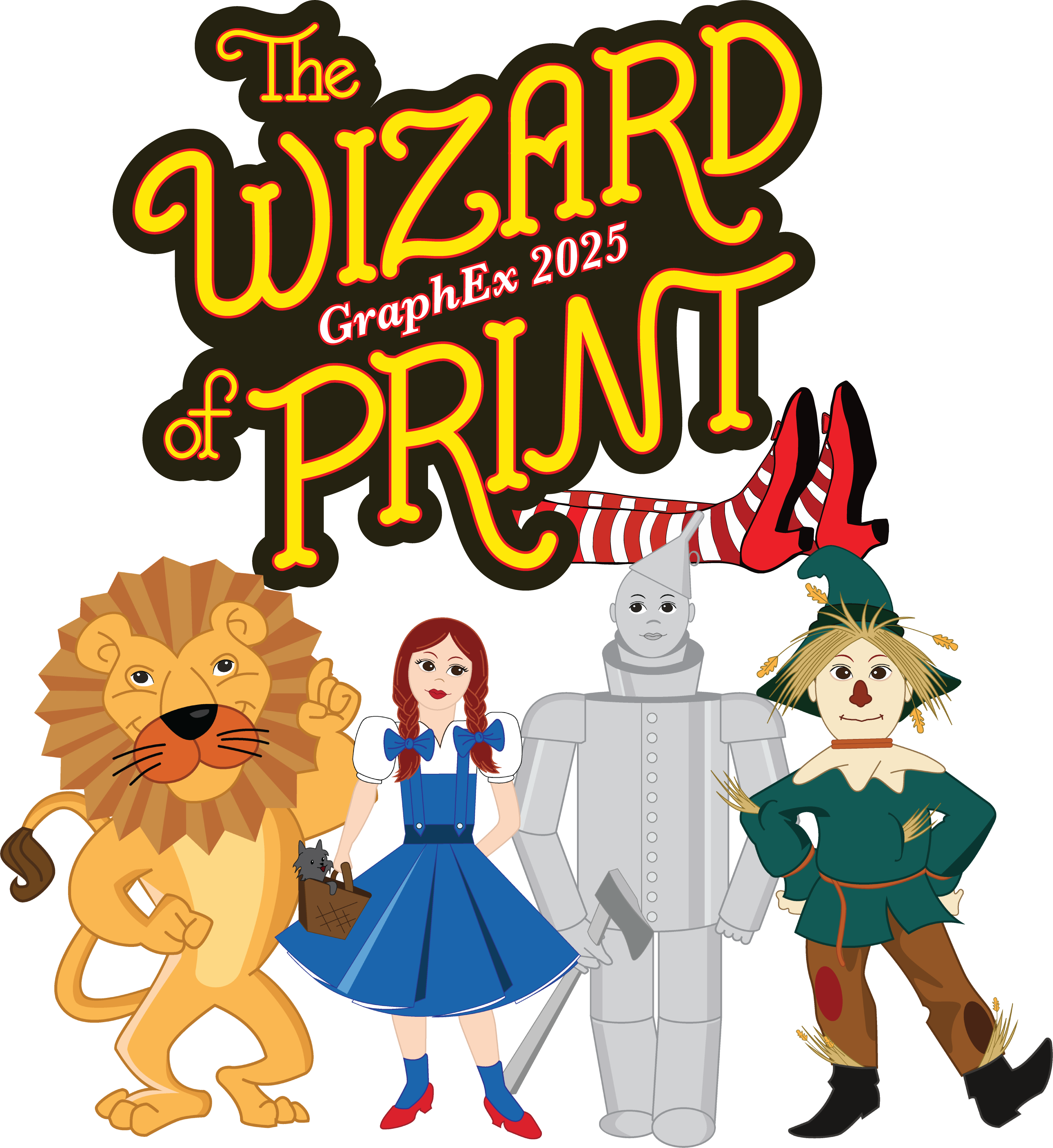 The Wizard of Print Logo_with Characters